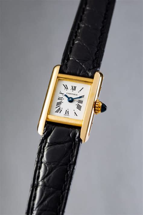 cartier trunk|cartier mini tank watch.